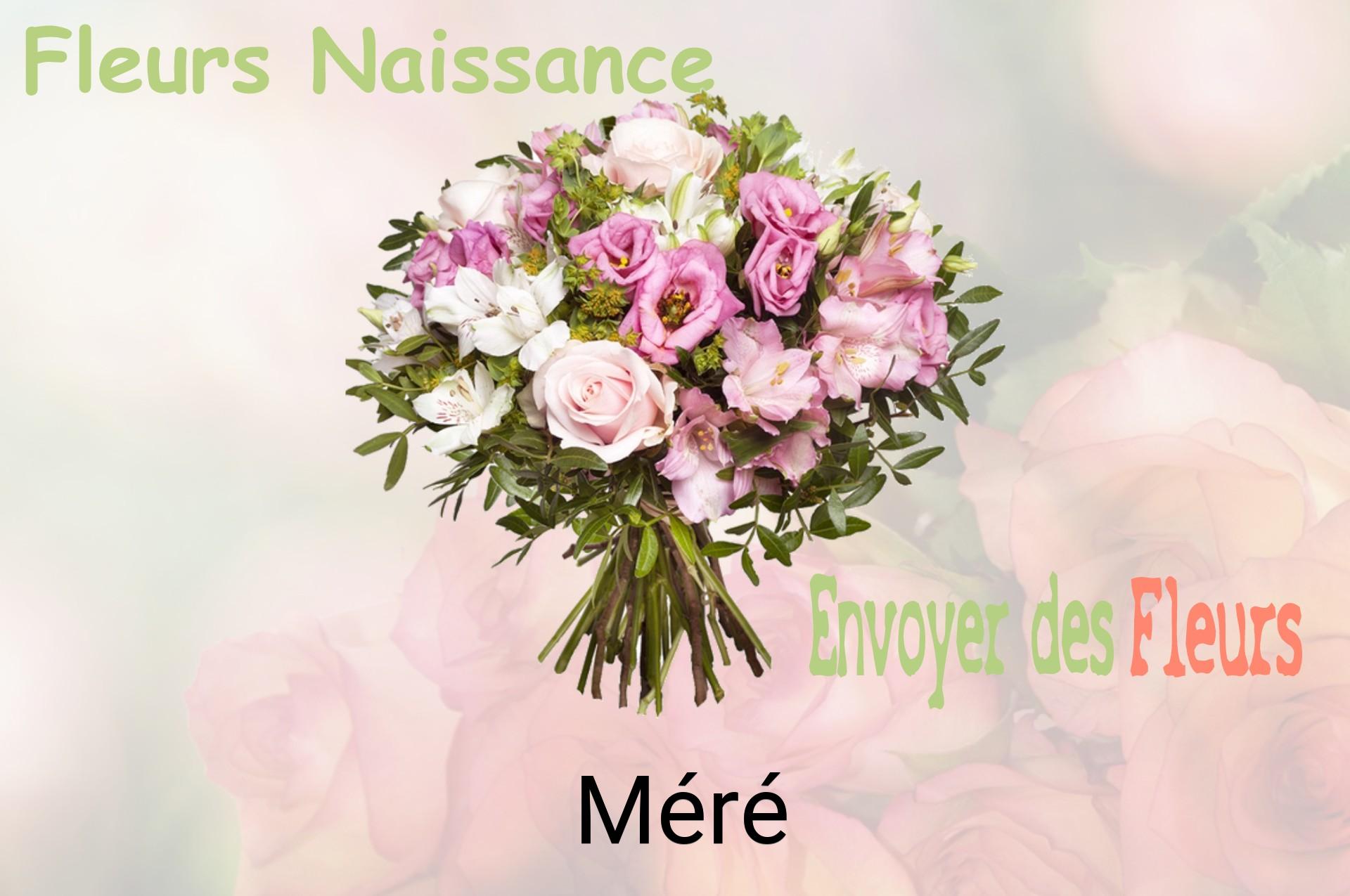 Bouquet de fleurs de naissance livré à Méré